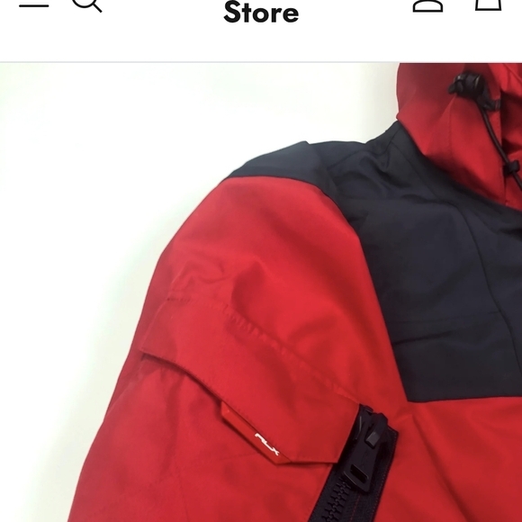 Polo Ralph Lauren RLX Red and Black Water-Repellent Hooded Anorak Jacket - Picture 3 of 13